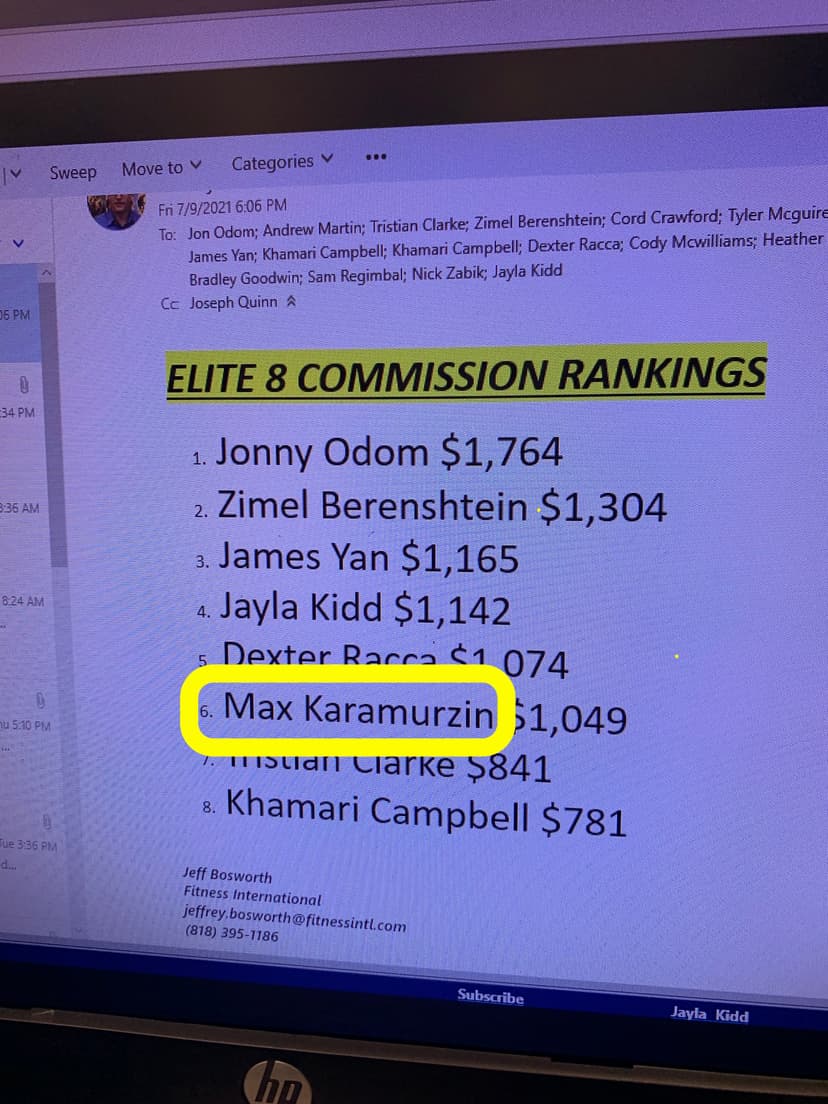 Achievement evidence